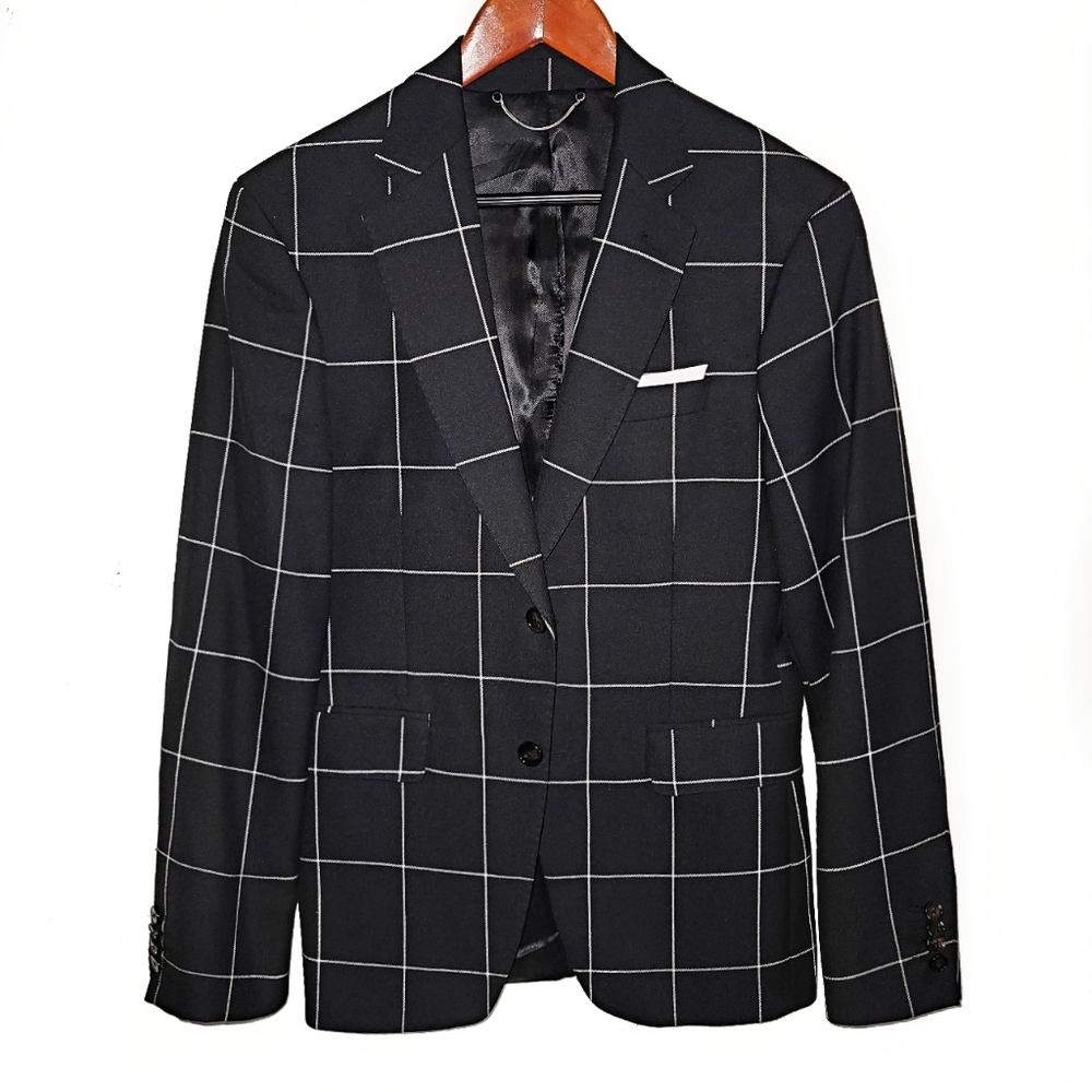 Zara Windowpane Blazer
